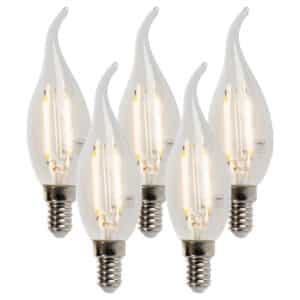 5er Set E14 dimmbare LED-Lampen 250lm 2700K