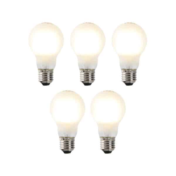 Set mit 5 dimmbaren LED-Glühlampen E27 A60 7W 806 lm 2700K