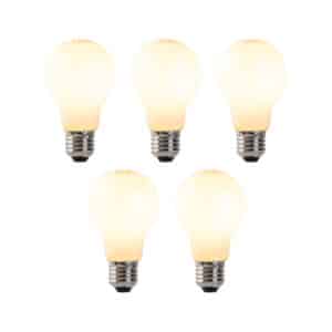 5er-Set dimmbare E27 LED-Lampen Opalglas 7W 806 lm 2200K