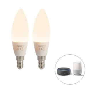 Set mit 2 intelligenten E14-LED-Lampen B35 4