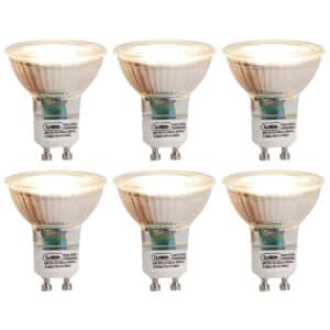 Set mit 6 GU10 3-Stufen-Dimm-zu-Warm-LED-Lampen 6W 450 lm 2000K - 2700K