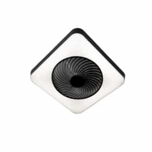 Deckenventilator quadratisch schwarz inkl. LED dimmbar - Climo