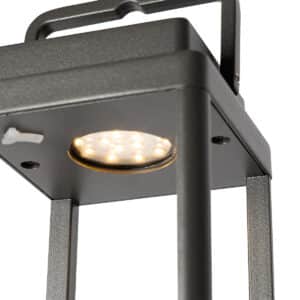 Outdoor-Tischlampe dunkelgrau inkl. LED wiederaufladbar - Yara