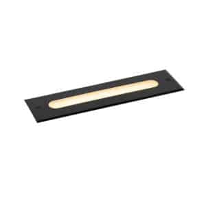 Moderner Bodenstrahler schwarz 30 cm inkl. LED IP65 - Eline