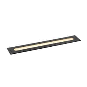 Moderner Bodenstrahler schwarz 50 cm inkl. LED IP65 - Eline