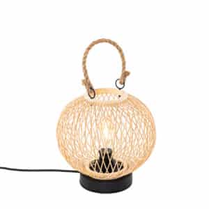 Ländliche Outdoor-Tischlampe aus Rattan – Calamus