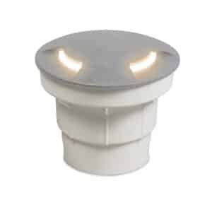 Moderner Outdoor Bodenstrahler grau mit Deckel inkl. LED IP67 - Ceci