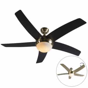 Deckenventilator Gold mit Fernbedienung - Cool