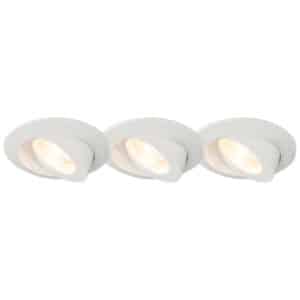 3er Set Einbaustrahler inkl. LED IP44 - Relax LED