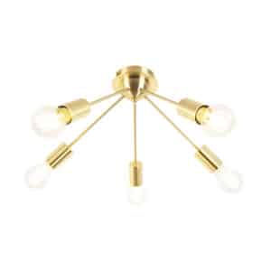 Art Deco Deckenleuchte gold 5-flammig -Facil