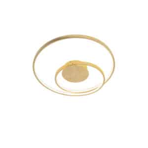 Art Deco Deckenleuchte gold dimmbar inkl. LED - Rowan